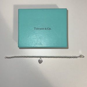 Tiffany & Co Silver Ball Heart Bracelet